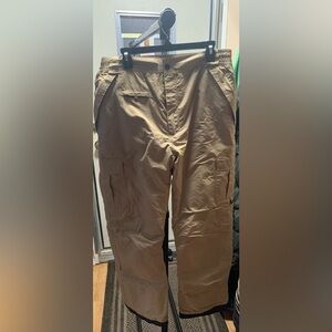 Men's Khaki Cargo Ski Pants